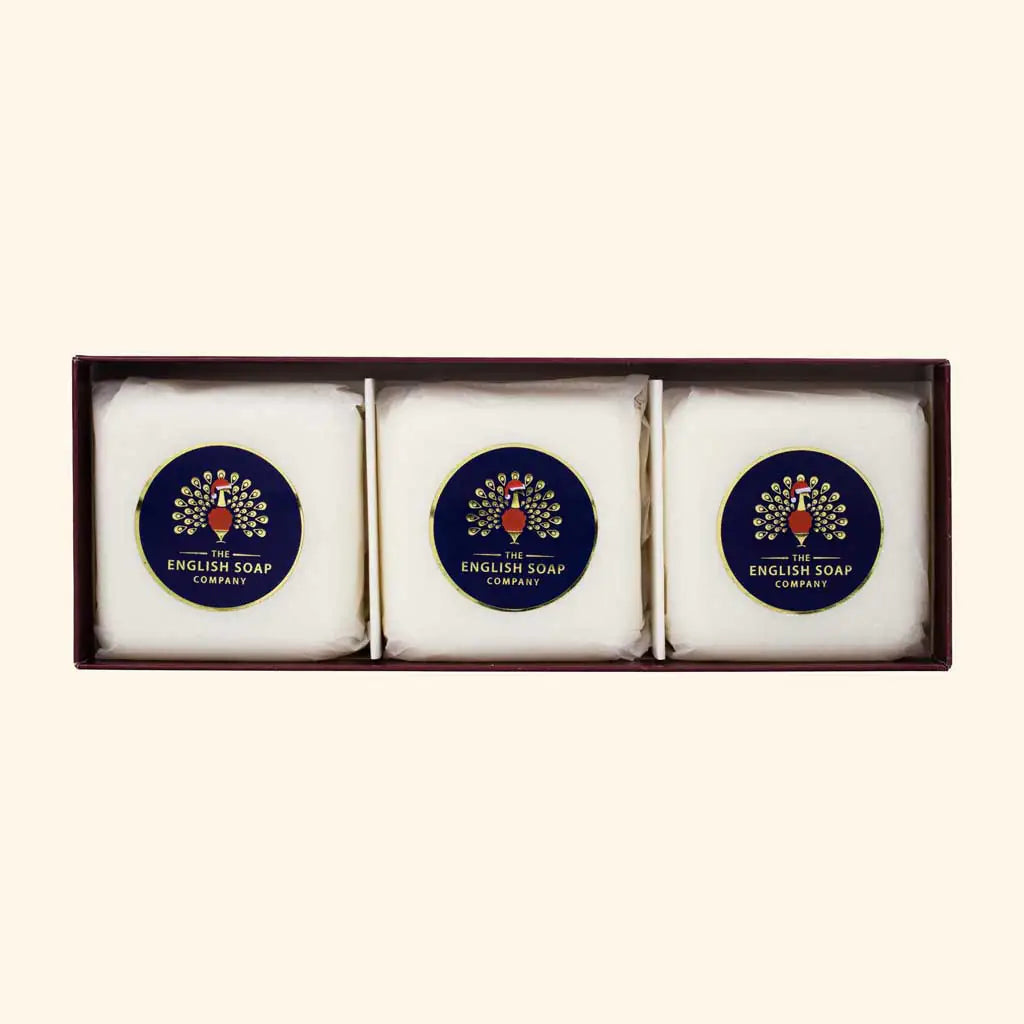 English Soap Co. Christmas Wreath Triple Soap Gift Box