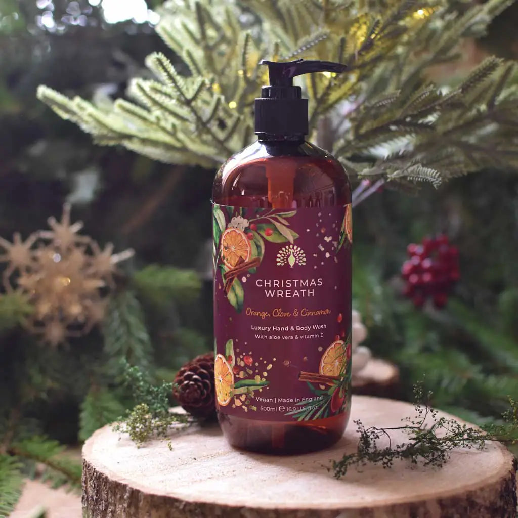 English Soap Co. Christmas Wreath Luxury Hand & Body Wash
