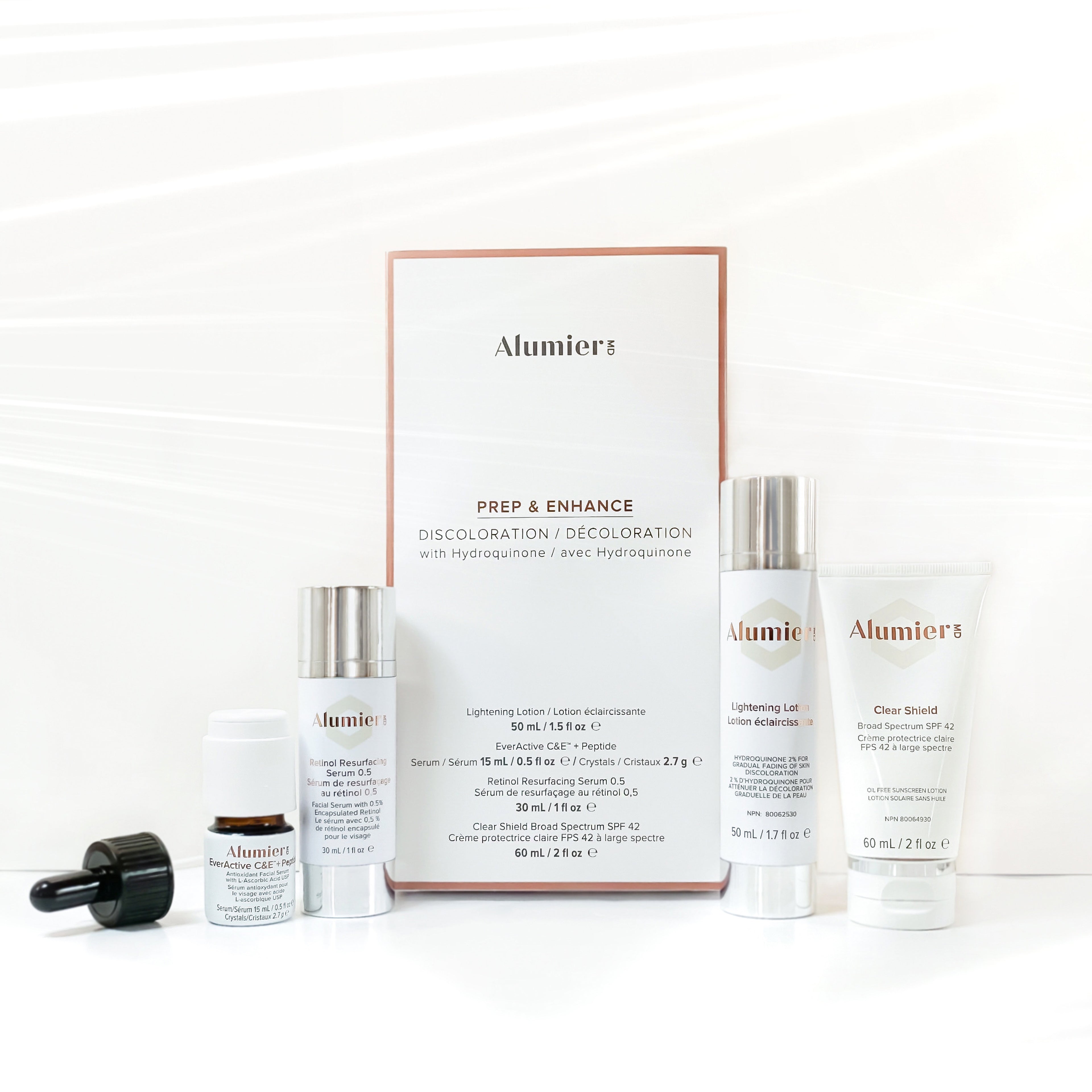 AlumierMD Prep & Enhance Discoloration Set 2% Hydroquinone
