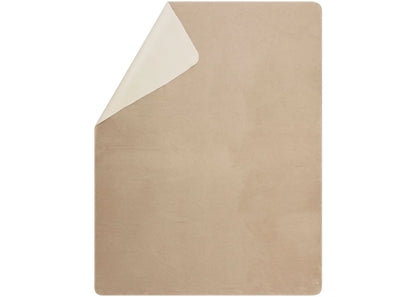 David Fussenegger Beige/Cream Savona Fuzzy Throw