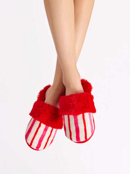 Shiraleah Candy Stripe Slippers