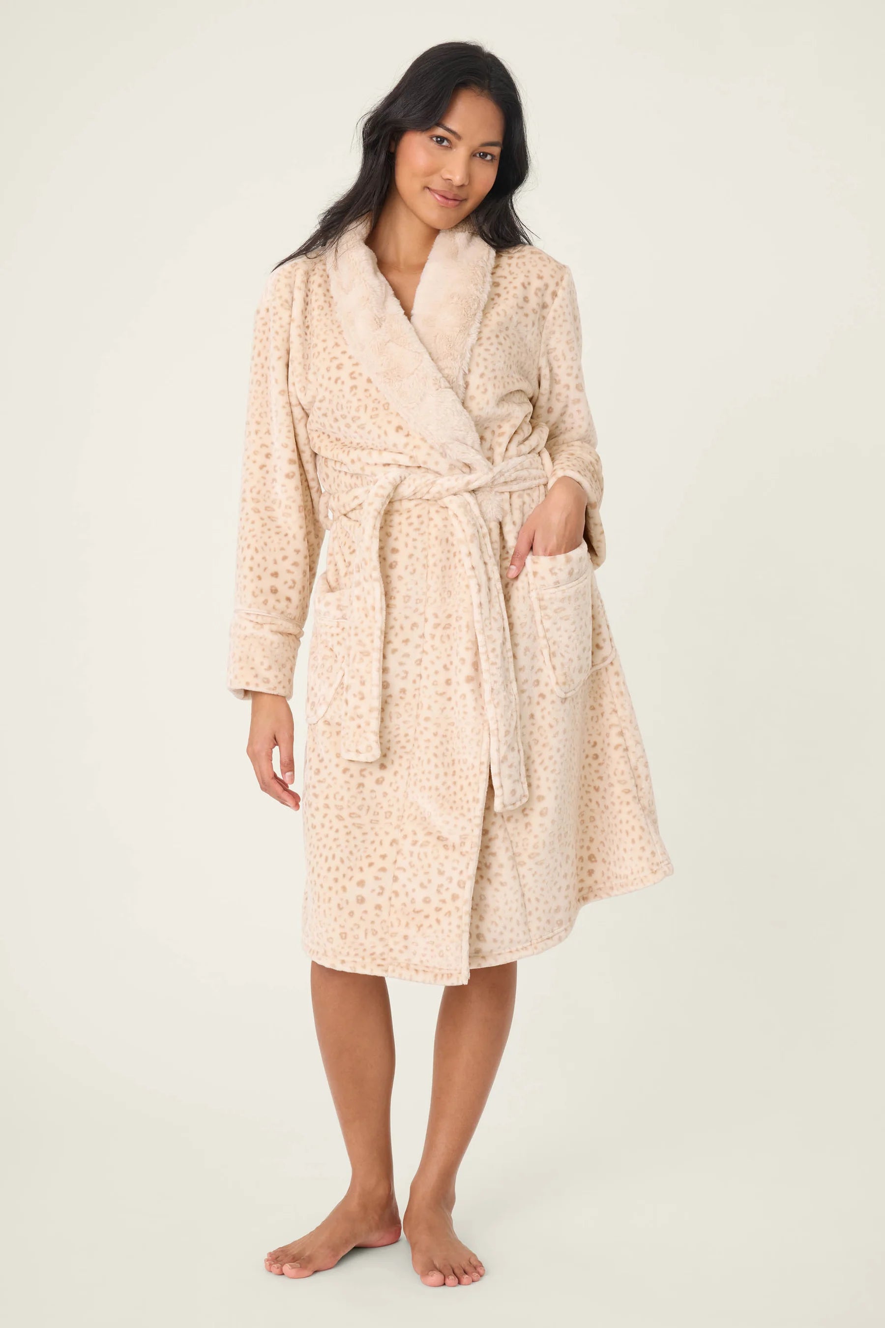 PJ Salvage Luxe Plush Robe - Chamagne
