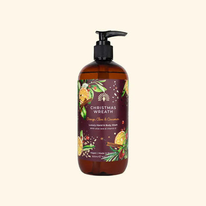 English Soap Co. Christmas Wreath Luxury Hand &amp; Body Wash