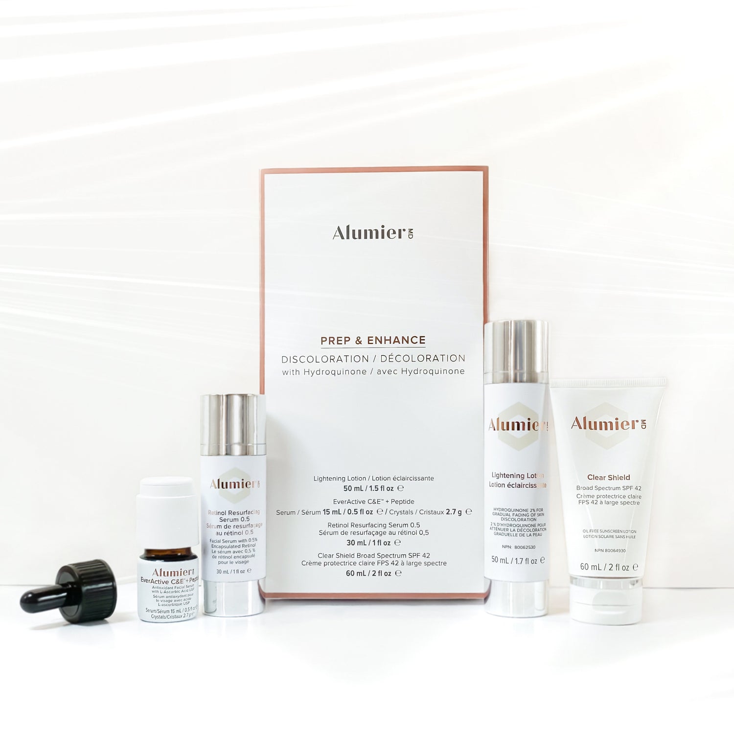 AlumierMD Prep &amp; Enhance Discoloration Set 2% Hydroquinone