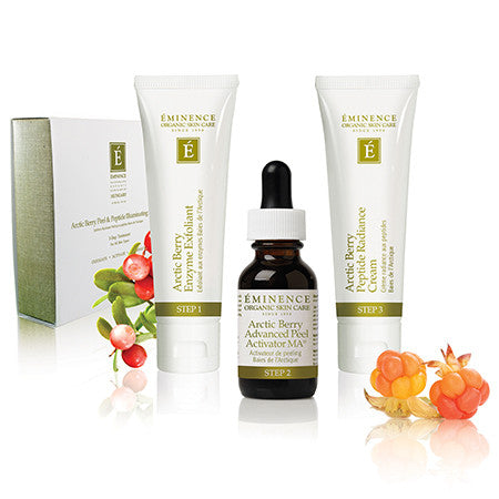 eminence arctic berry peel peptide illuminating system organic