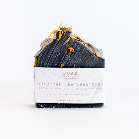 Soak Bath Co. Charcoal Tea Tree Soap Bar